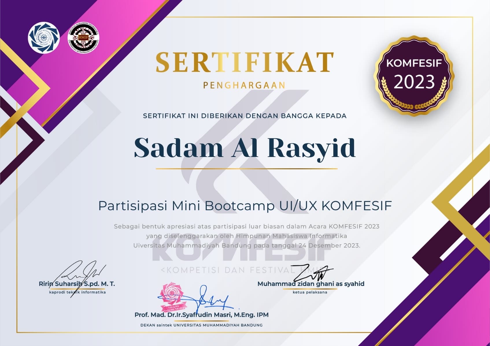 3rd Place β KOMFESIF UI/UX Competition 2023